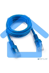 Патч-корд UTP Cablexpert кат.5e, 1м, литой, многожильный (синий)