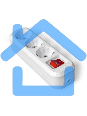 Колодка удлинителя 3-м с выкл. АВС-пл. с заземл. UNIVersal S303