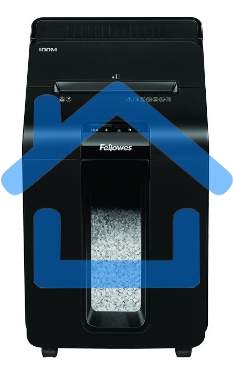 Шредер Fellowes AutoMax 100M (секр.P-4)/фрагменты/100лист./23лтр./скрепки/скобы/пл.карты