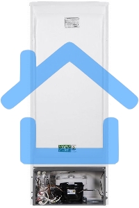 Холодильник Maunfeld MFF143W белый двухкамерный 170/41л морозилка снизу