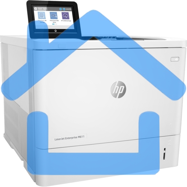Принтер лазерный HP LaserJet Enterprise M611dn (7PS84A), A4, ч/б, печ. до 61 стр/мин., 1200 x 1200 dpi, USB, RJ-45
