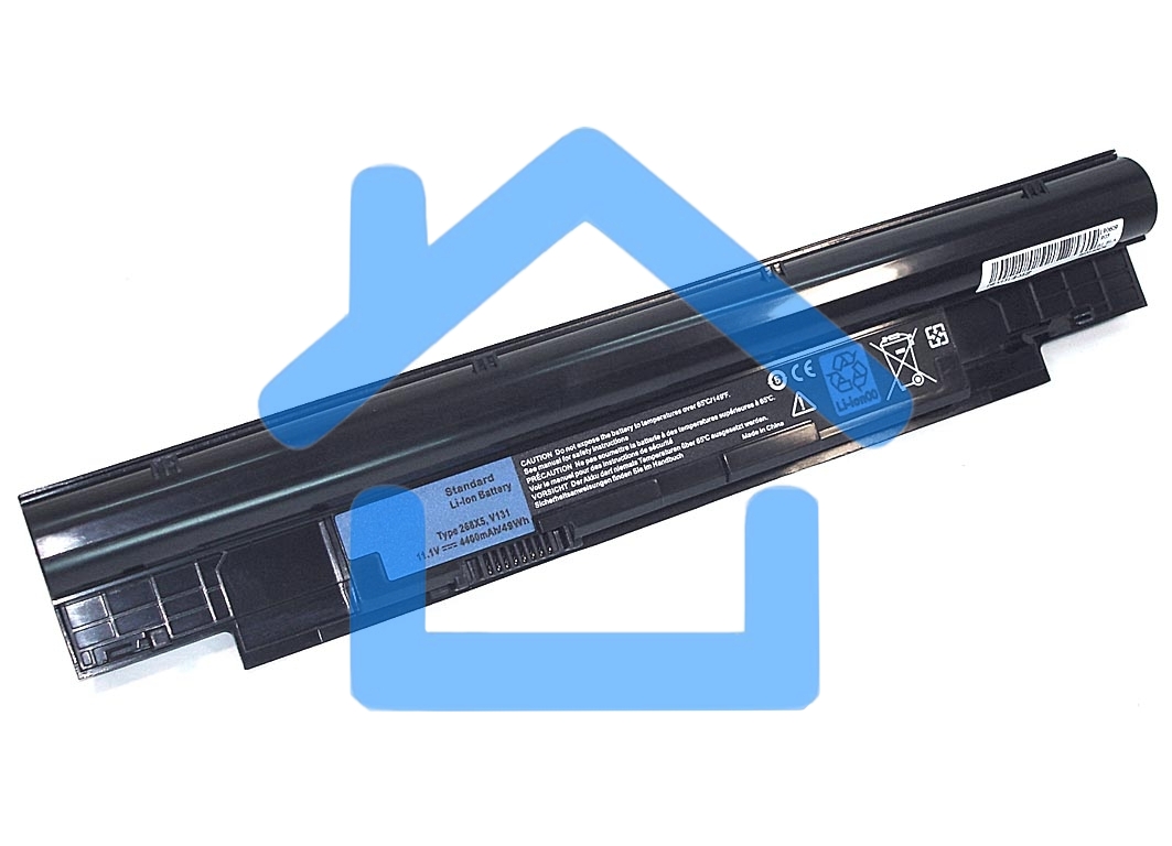 Аккумуляторная батарея для ноутбука Dell Inspiron N411Z 11.1V 5200mAh 268X5, V131 OEM