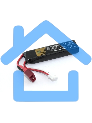 Портативный аккумулятор Li-Pol 7.4v 451865 1800mah T-plug