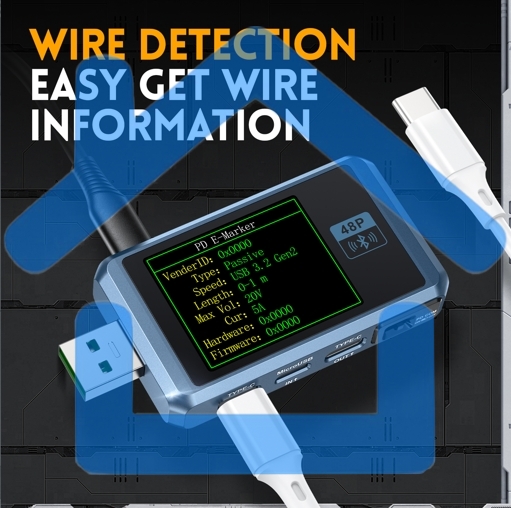 Тестер USB FNIRSI-FNB48P bluetooth
