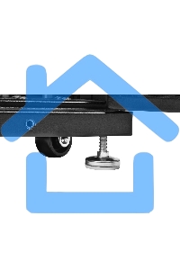 Шкаф серверный ПРОФ напольный 48U (600x1000) дверь перфор., задние двойные перфор., черный, в сборе (ШТК-СП-48.6.10-48АА-9005) (1 коробка)