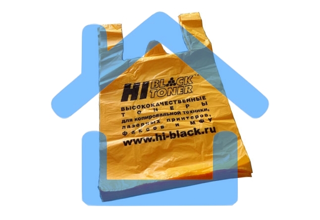 Пакет майка Hi-Black 38x60 см (100 штук) ВНИМАНИЕ в одной упаковке 100 шт.