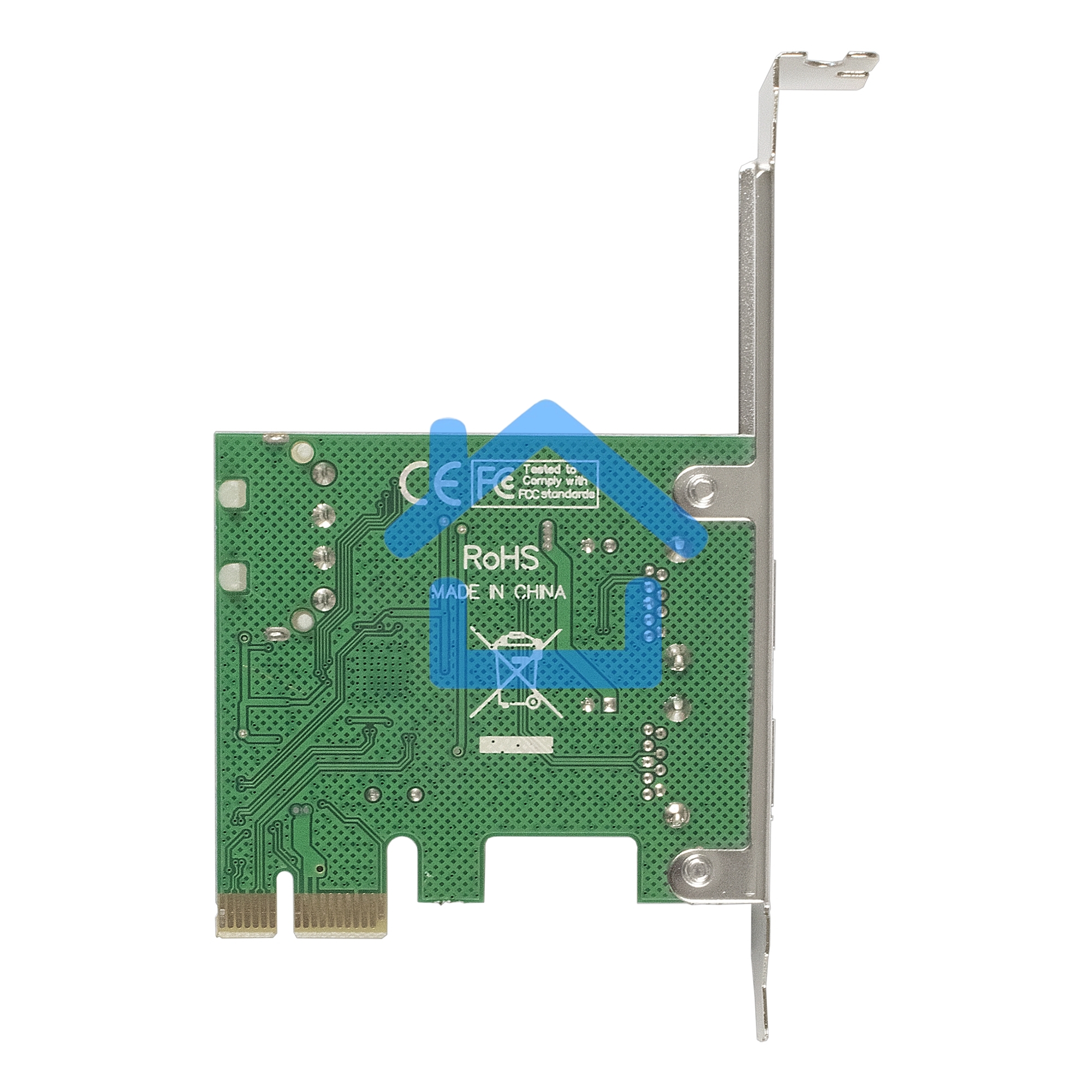 Контроллер ExeGate EXE-319 PCI-E 2.0, 2*USB 3.0 ext, разъем доп.питания (OEM)