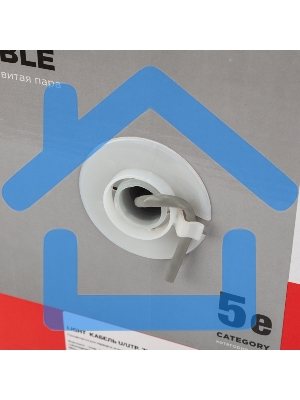 Кабель витая пара Rexant LIGHT U/UTP, категория 5e, ZH нг(А)-HF, 4PR, 24AWG, внутренний, серый, 305 м