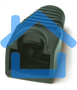 Изолирующий колпачок Hyperline BOOT-BK-10 для разъемов RJ-45, черный (10 шт.)
