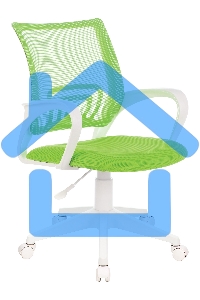 Кресло компьютерное Бюрократ CH-W695NLT TW-03A TW-18 салатовый, крестовина пластик, пластик белый