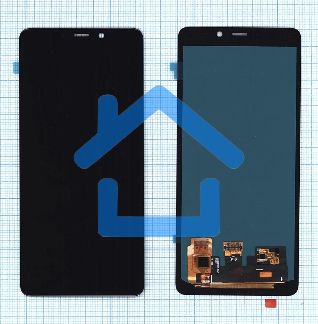 Дисплей для Samsung Galaxy A9 (2018) SM-A920F в сборе с тачскрином (OLED) черный