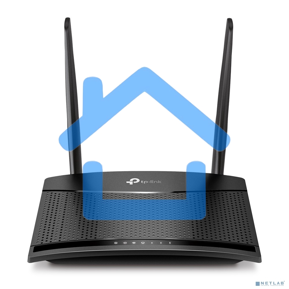 Роутер беспроводной TP-Link TL-MR100 N300 10/100BASE-TX/4G(3G) cat.4 черный