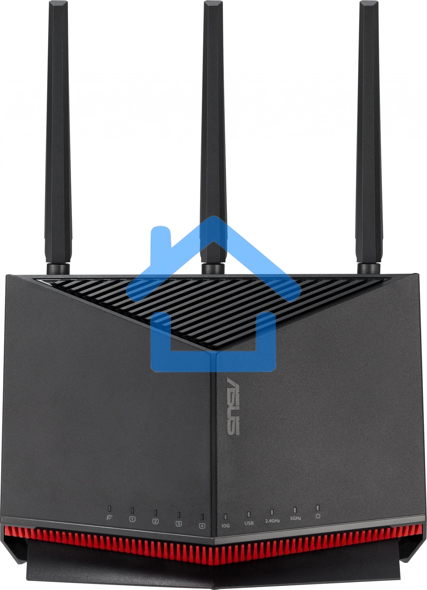 Маршрутизатор ASUS RT-BE86U, черный/красный, 90IG08W0-MO9A0V