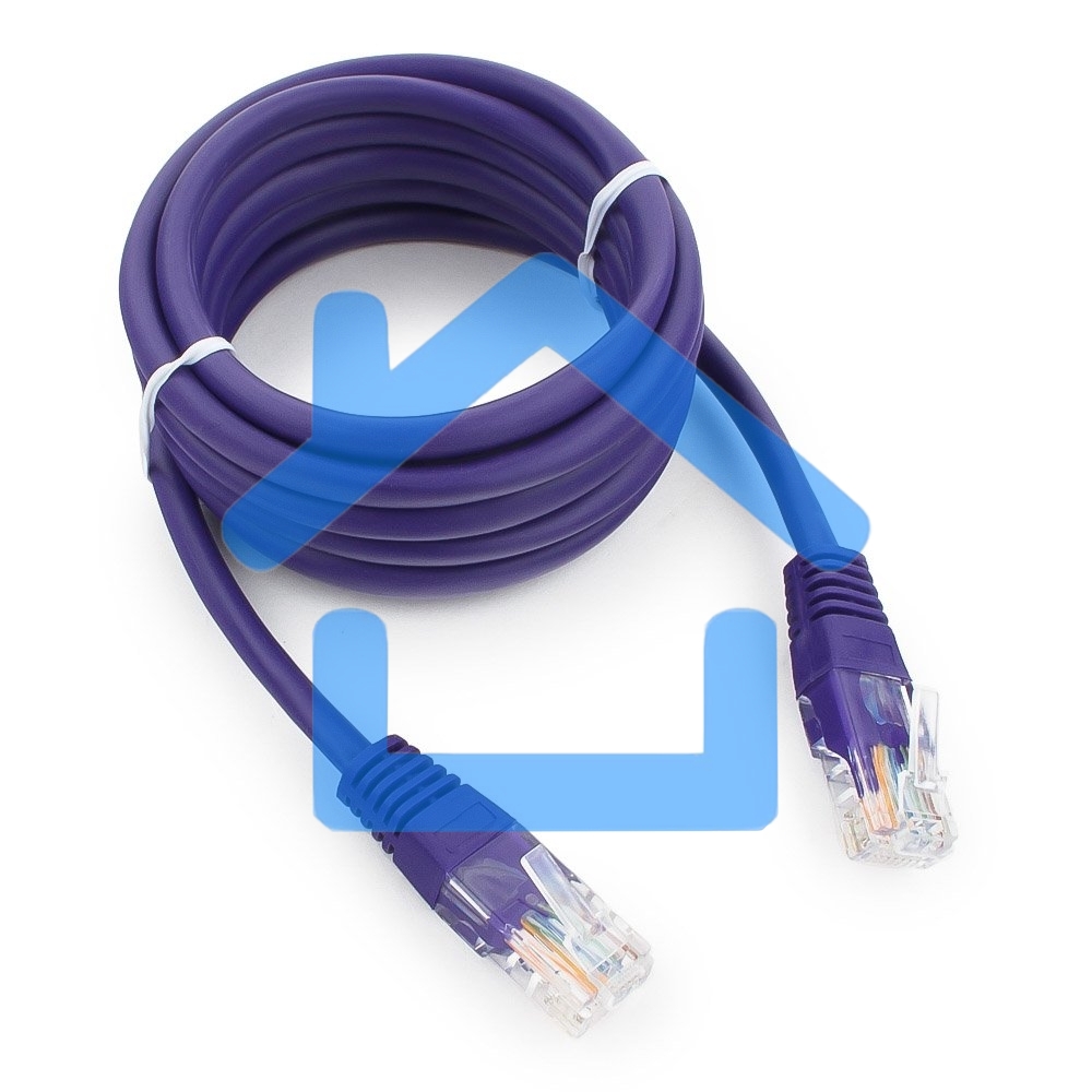 Патч-корд UTP Cablexpert кат.5e, 2м, литой, многожильный, фиолетовый