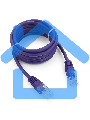 Патч-корд UTP Cablexpert кат.5e, 2м, литой, многожильный, фиолетовый