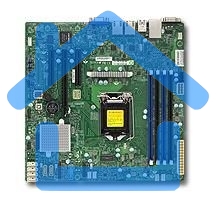 Материнская плата SuperMicro MBD-X11SSL-F-B Soc-1151 iC232 mATX 4xDDR4 6xSATA3 SATA RAID i210AT 2хGgbEth bulk