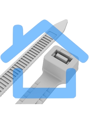 Хомут-стяжкa нейлоновая с тройным замком Rexant 400x4,8 мм, белая, упаковка 100 шт.