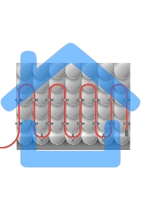 Греющий саморегулирующийся кабель на трубу Extra Line 25MSR-PB 8M (8м/200Вт) Rexant