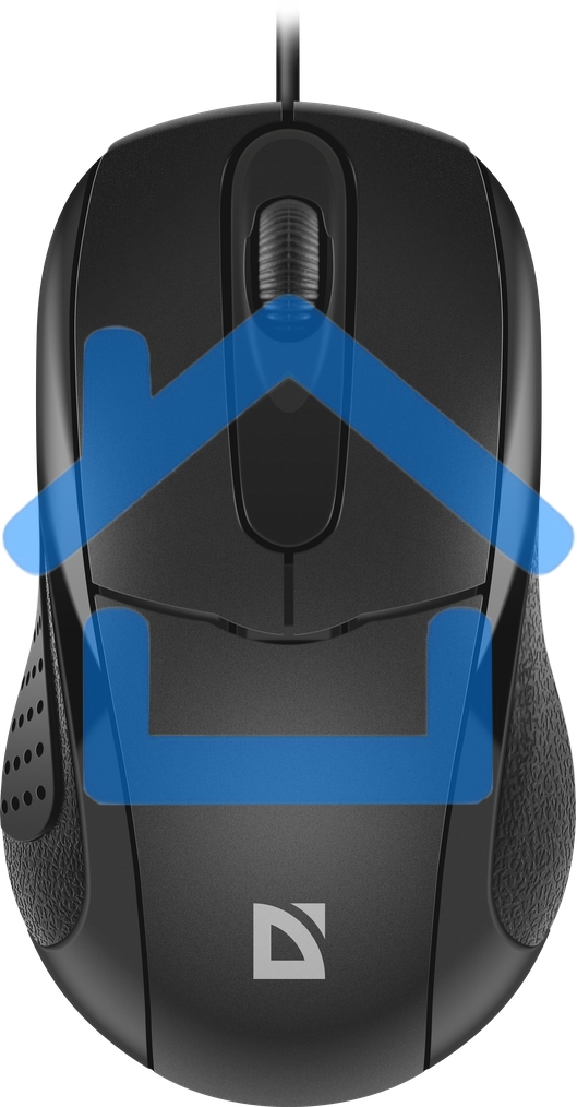 Мышь проводная Defender Standard MB-580 черный, 1000 dpi, USB, кнопки - 3
