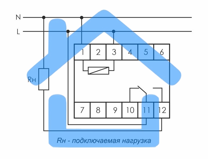 Реле времени PCA-512 (задержка выкл. 230В 8А 1перекл. IP20 монтаж на DIN-рейке) F&F EA02.001.001