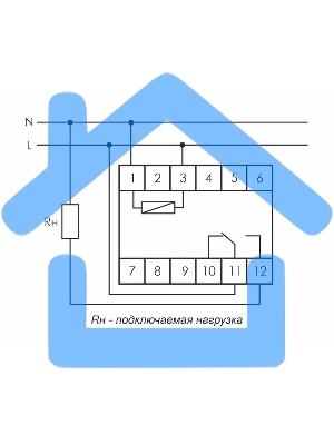 Реле времени PCA-512 (задержка выкл. 230В 8А 1перекл. IP20 монтаж на DIN-рейке) F&F EA02.001.001