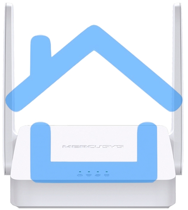 Роутер Mercusys 300Mbps Multi-Mode Wireless N Router, 2× Fixed External Antennas, 2× 10/100 Mbps LAN Ports, 1× 10/100 Mbps WAN Port, FEATURE: Access Point Mode, WPS/Reset Button, IPTV, IPv6, Beamforming, MU-MIMO, Parental Controls, Guest Network