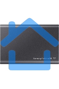 Внешний SSD Samsung T7, 2TB, USB 3.2 Gen 2 Type-C, R/W 1050/1000, титан
