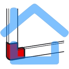 Угол плоский 24х14мм METRA Leg 638133