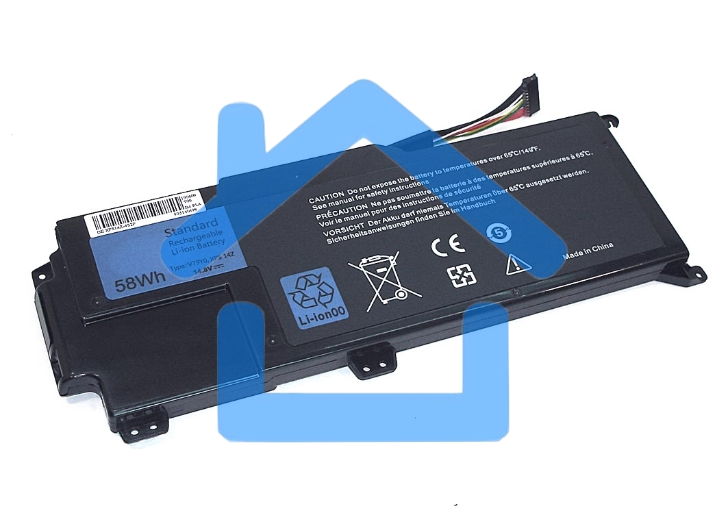 Аккумуляторная батарея для ноутбука Dell XPS 14Z 14.8V 58Wh черный OEM