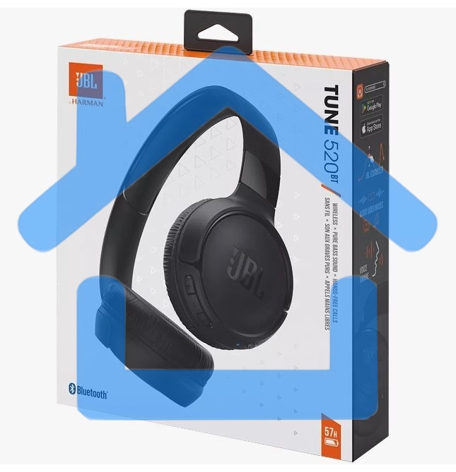 Гарнитура беспроводная JBL TUNE 520BT черный