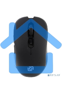 Мышь беспроводная Oklick 610MWC черный, 1600 dpi, радиоканал, USB/USB-C, кнопки - 6