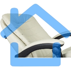 Кресло руководителя Бюрократ T-9950MSG-F слоновая кость эко.кожа, крестов. пластик подст. для ног