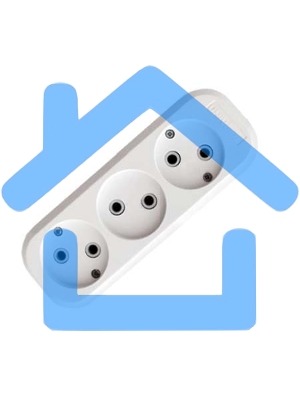 Колодка удлинителя 3-м АВС-пл. без заземл. UNIVersal E203