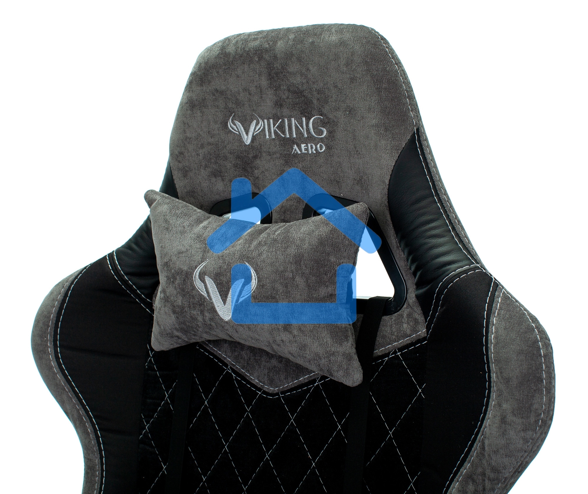 Кресло игровое Бюрократ VIKING 7 KNIGHT B FABRIC черный текстиль/эко.кожа крестовина металл/пластик