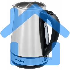 Чайник электрический Hyundai HYK-S3020 1.7л. 2200Вт серебристый матовый/черный (корпус: металл)
