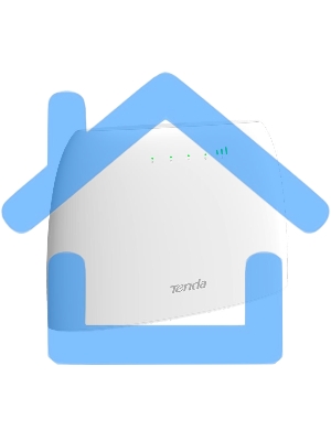 Роутер Tenda 4G03 4G LTE wiFi, 300Мбит/с, поддержка TR069, слот для SIM-карт