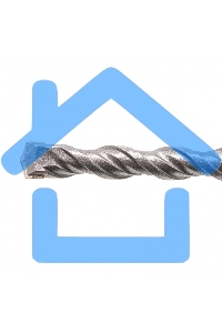 Бур по бетону Denzel двойная спираль, Cobalt W-tip, 10x260 мм, SDS PLUS