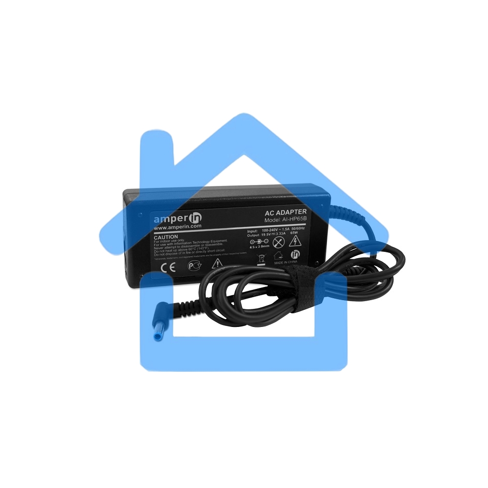 Блок питания (сетевой адаптер) Amperin AI-HP65B для ноутбуков HP Envy 15 19.5V 3.33A 65W (4.5х3.0mm)
