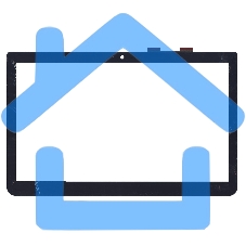 Сенсорное стекло (тачскрин) для Toshiba Satellite E45T-B S40T-B, черное