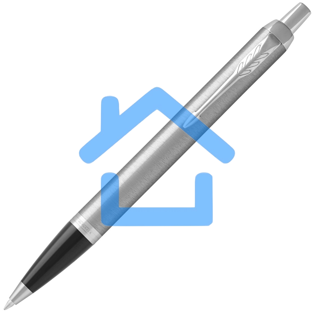 Ручка шариковая Parker IM Essential K319 (CW2143631) Brushed Metal CT M, синие чернила, подарочная коробка