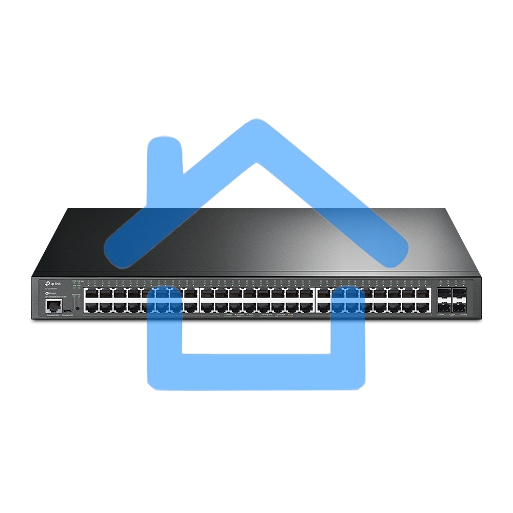 Коммутатор TP-Link TL-SG3452XP 48G 4SFP+ 48PoE+ 500W управляемый