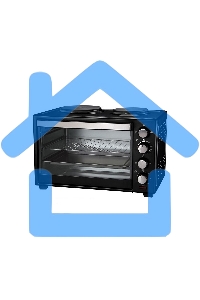 Мини-печь Великие реки Днепр-1, черный, 3200 Вт, 30 л, 2 конфорки