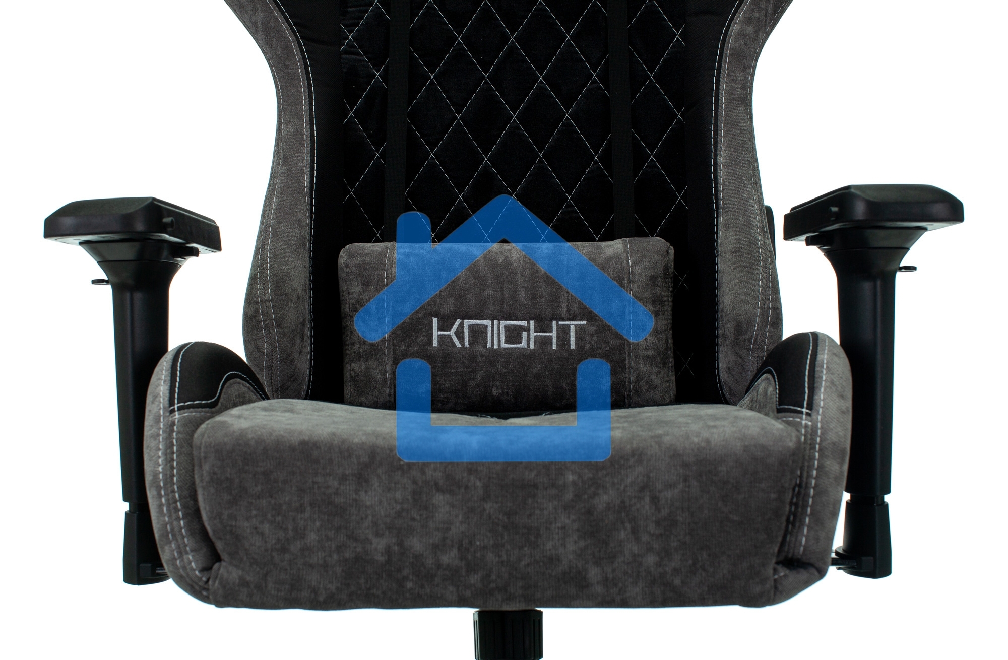 Кресло игровое Бюрократ VIKING 7 KNIGHT B FABRIC черный текстиль/эко.кожа крестовина металл/пластик