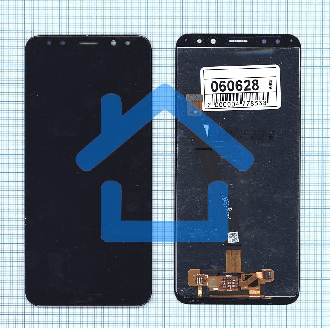 Дисплей для Huawei Nova 2i, Mate 10 Lite черный