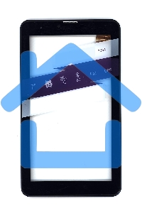 Сенсорное стекло (тачскрин) для Irbis TZ44 TZ45, черное с рамкой