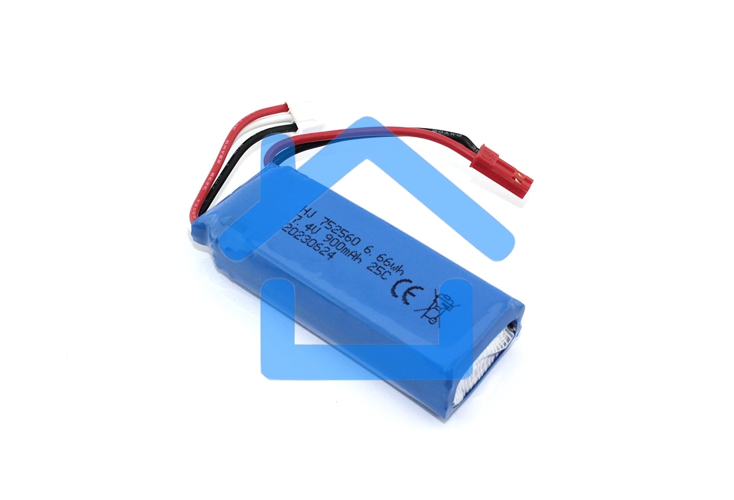 Аккумулятор Li-Pol 7.4v 752560 900mah JST