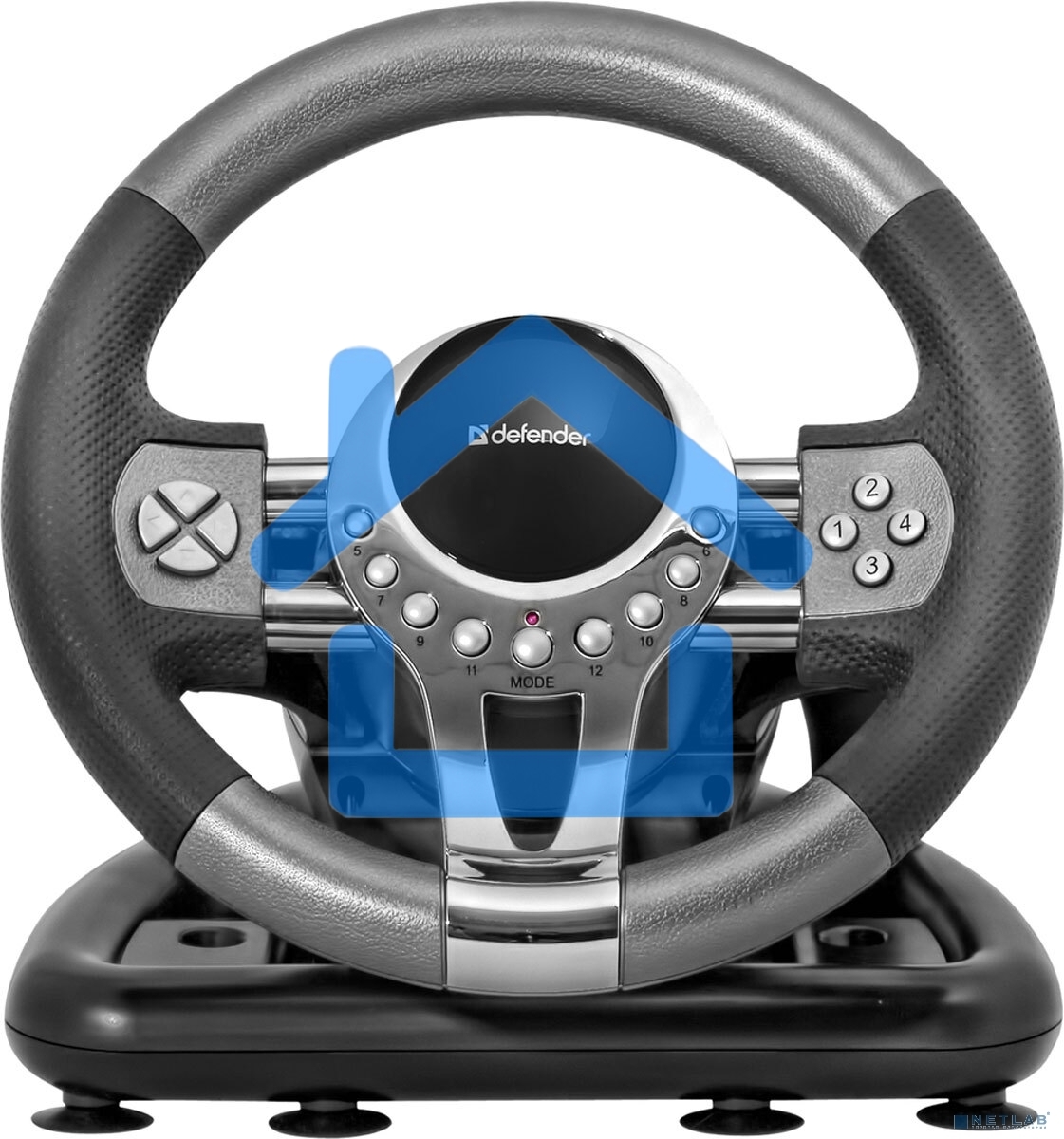 Игровой руль Defender FORSAGE 12 кн+2перекл.+1перекл. 8-ми позиц., USB