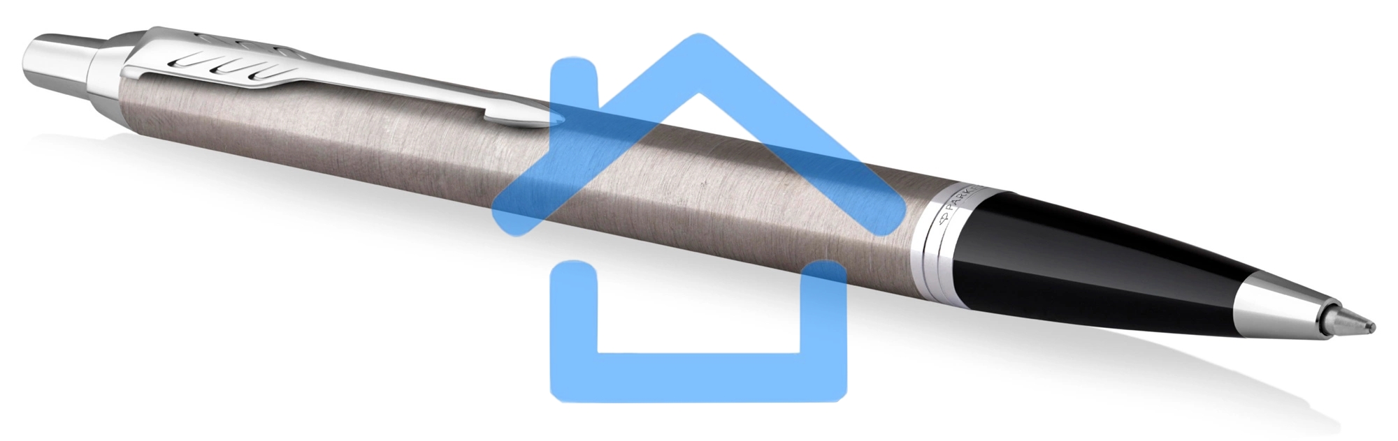 Ручка шариковая Parker IM Essential K319 (CW2143631) Brushed Metal CT M, синие чернила, подарочная коробка