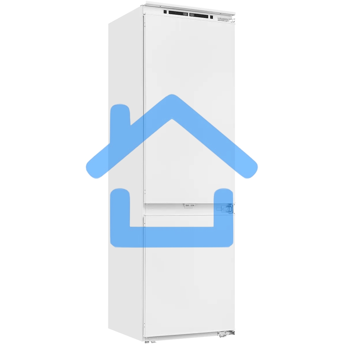 Встраиваемый холодильник Kuppersberg RBN 1760, High-Tech, объем 237 л, скользящий фасад, электронное управление, No Frost, антибактериальный пластик, звуковой сигнал при открытой дверце, перенавешиваемые двери, LED освещение, уровень шума 41 дБ, энергоэфф