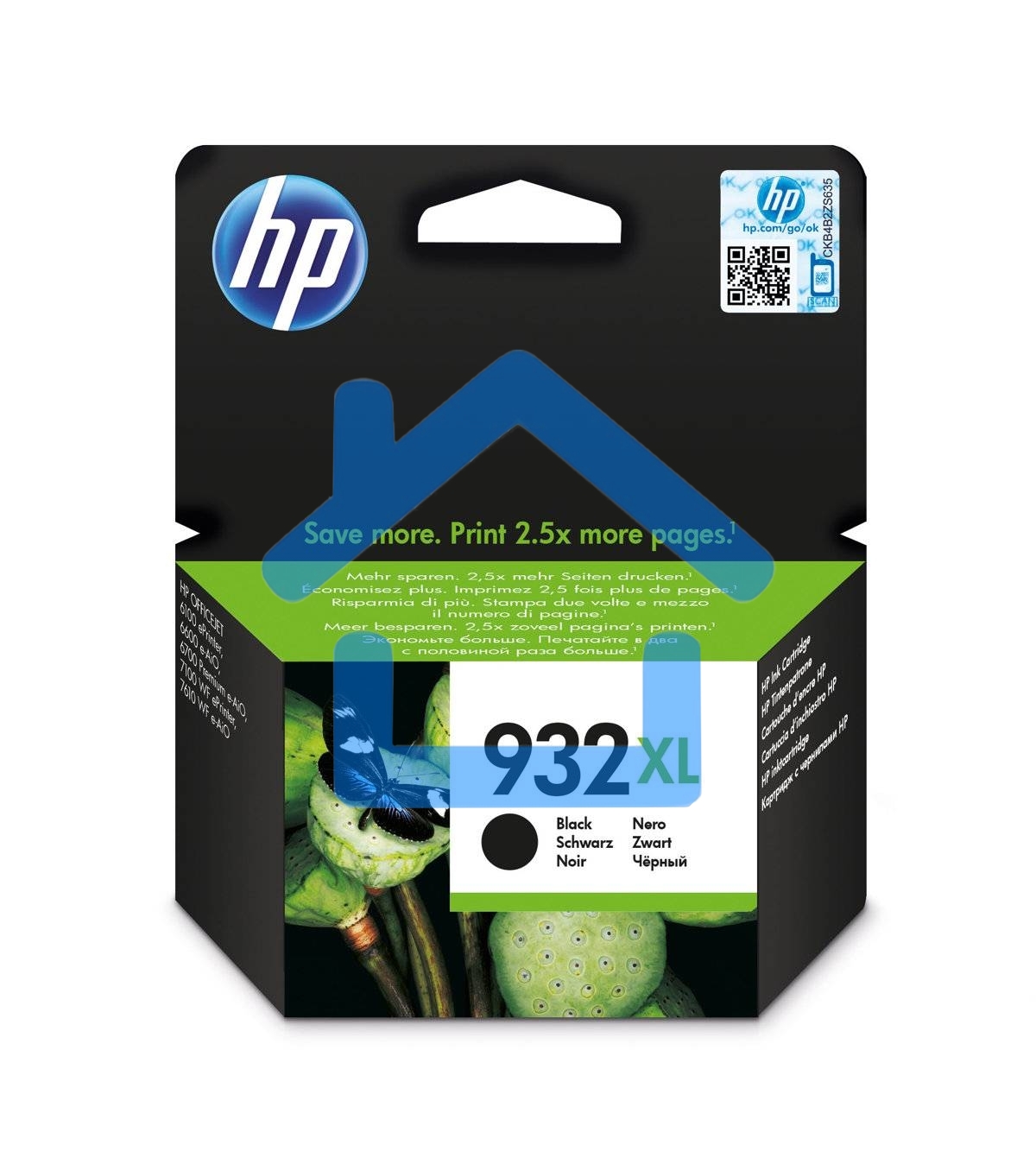 Картридж струйный HP №932XL CN053AE черный для HP OJ 6700/7100 (1000стр.)